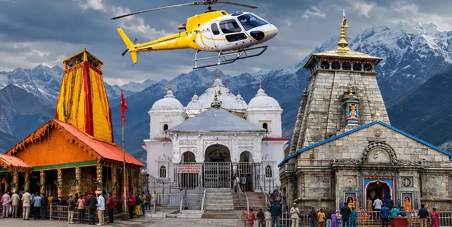Teen Dham Yatra By Helicopter from Delhi